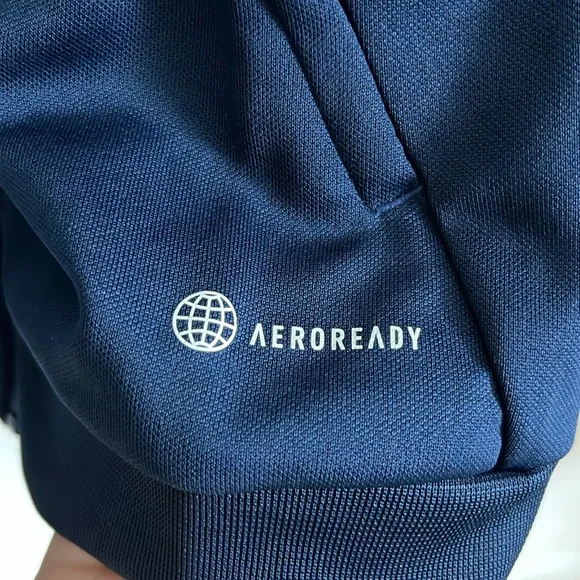 NEW! ADIDAS track jacket blue white S - Picture 6 of 11